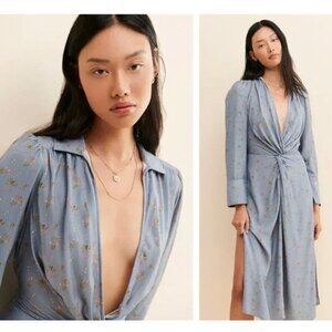 Jen’s Pirate Booty | Colisee Midi Dress in Washed Blue Floral